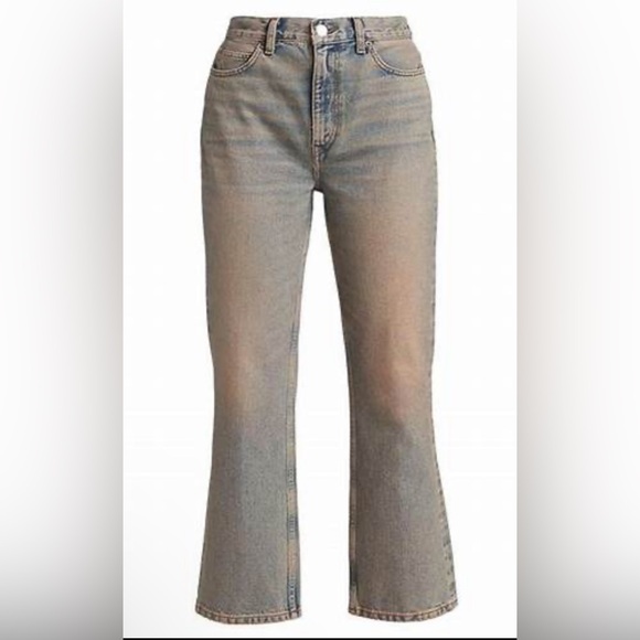 Re/Done | Women’s 70s Loose Flare High Rise jeans | Tinted Blush - Picture 1 of 14